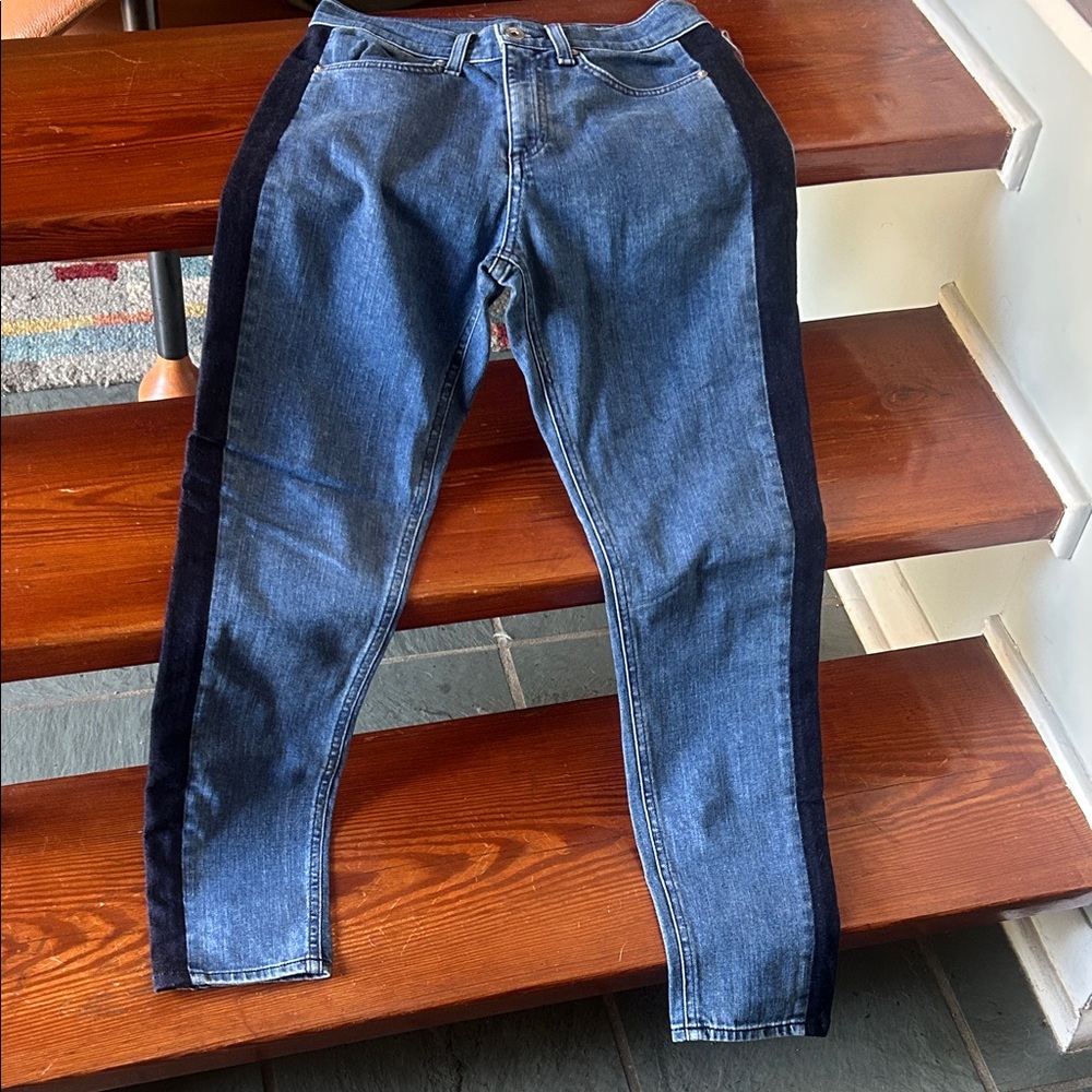 rag & bone Denim with Black Accents Straight Leg Jeans